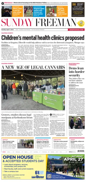Cover of Daily Freeman (Kingston, NY)