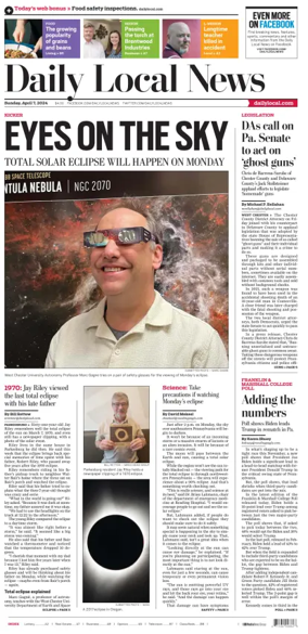 Cover of Daily Local News (West Chester, PA)