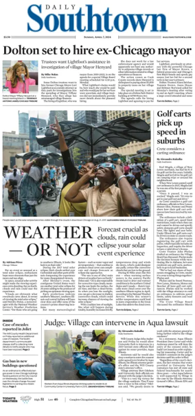 Cover of Daily Southtown (Sunday)