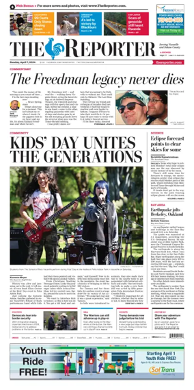 Cover of The Reporter (Vacaville)