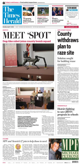 Cover of The Times Herald (Norristown, PA)