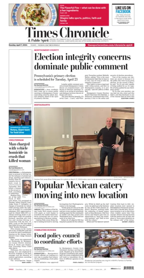 Cover of Times Chronicle