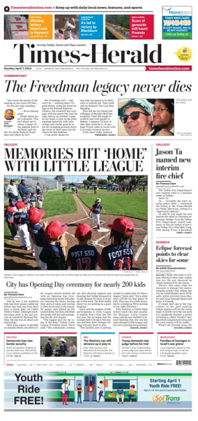 Cover of Times-Herald (Vallejo)