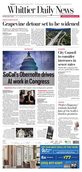 Cover of Whittier Daily News