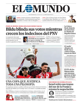 Cover of El Mundo Primera Edición Int