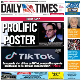 Cover of Daily Times (Primos, PA)