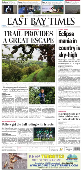 Cover of East Bay Times