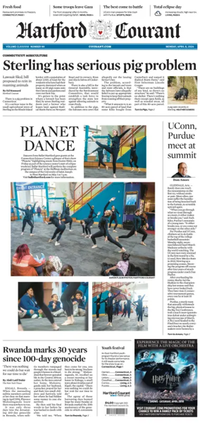 Cover of Hartford Courant