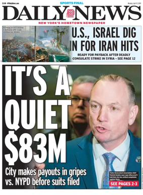 Cover of New York Daily News