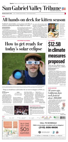 Cover of San Gabriel Valley Tribune