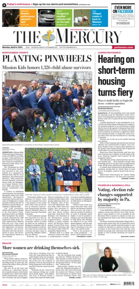Cover of The Mercury (Pottstown, PA)