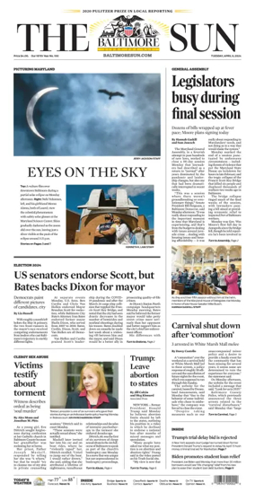 Cover of Baltimore Sun