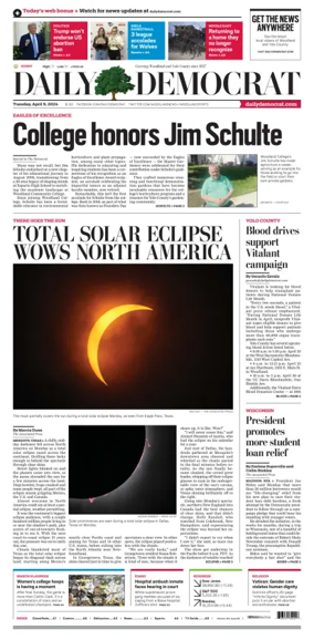 Cover of Daily Democrat (Woodland)