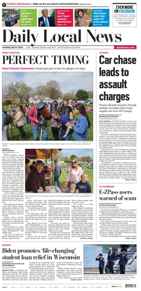 Cover of Daily Local News (West Chester, PA)