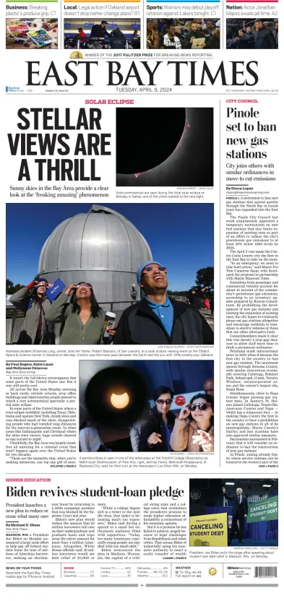 Cover of East Bay Times
