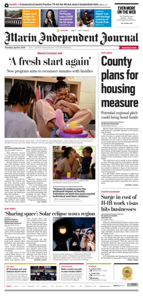 Cover of Marin Independent Journal