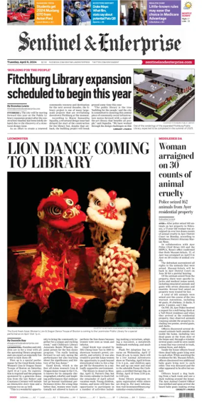 Cover of Sentinel & Enterprise