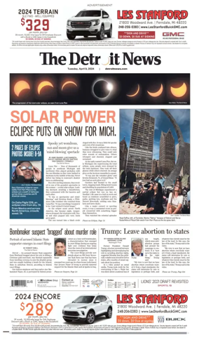 Cover of The Detroit News
