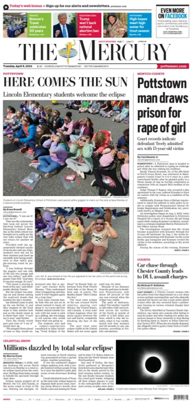 Cover of The Mercury (Pottstown, PA)