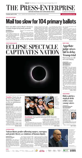 Cover of The Riverside Press-Enterprise