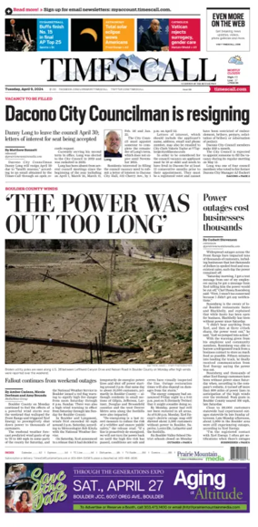 Cover of Times-Call (Longmont)