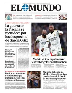 Cover of El Mundo Primera Edición Int