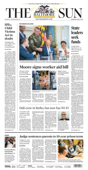 Cover of Baltimore Sun