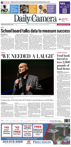 Cover of Daily Camera (Boulder)