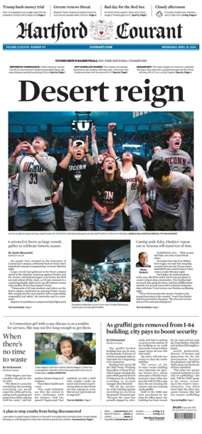 Cover of Hartford Courant