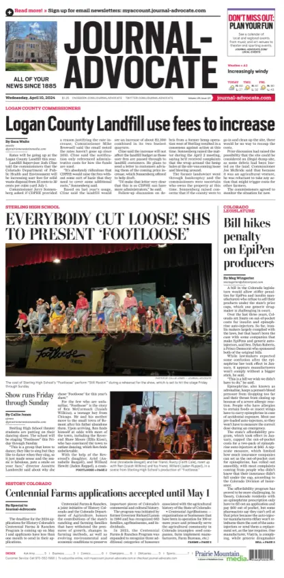 Cover of Journal-Advocate (Sterling)