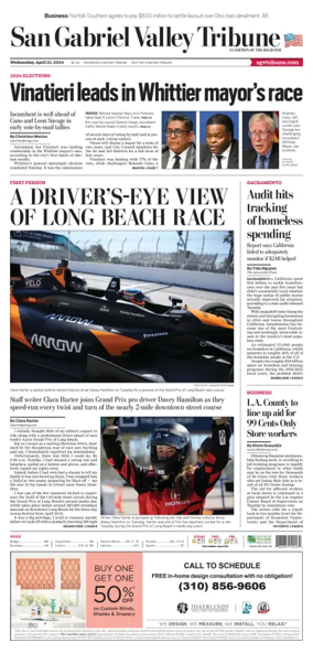 Cover of San Gabriel Valley Tribune