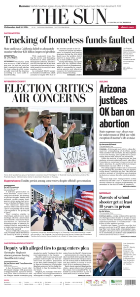 Cover of The Sun (San Bernardino)