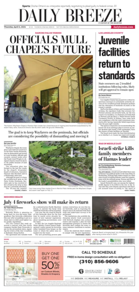 Cover of Daily Breeze (Torrance)