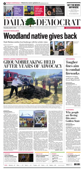 Cover of Daily Democrat (Woodland)