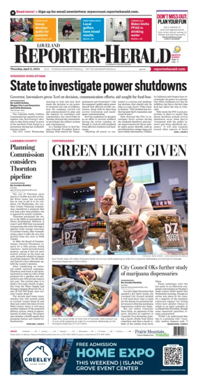 Cover of Loveland Reporter-Herald