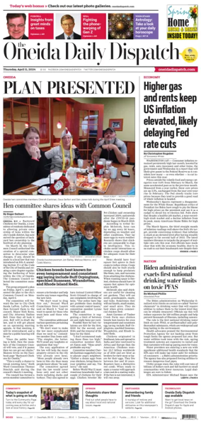 Cover of The Oneida Daily Dispatch (Oneida, NY)