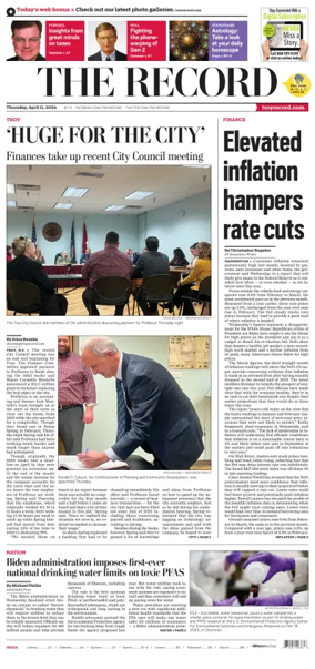 Cover of The Record (Troy, NY)