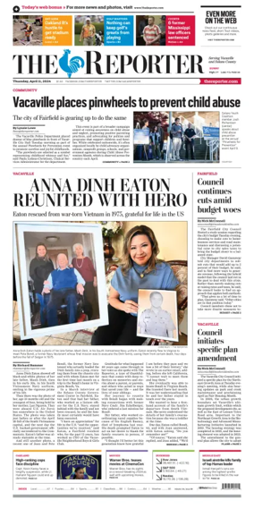 Cover of The Reporter (Vacaville)