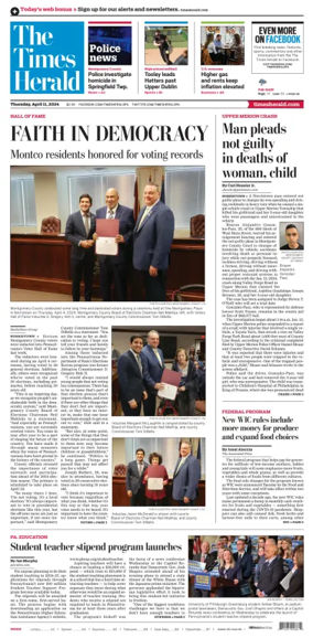 Cover of The Times Herald (Norristown, PA)