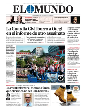 Cover of El Mundo Primera Edición Int