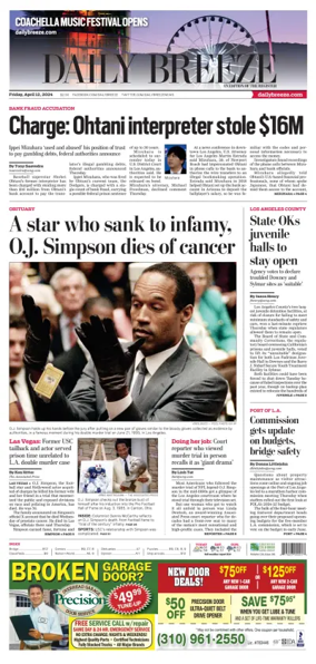 Cover of Daily Breeze (Torrance)