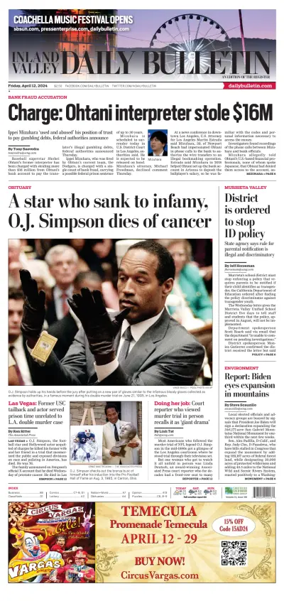 Cover of Inland Valley Daily Bulletin