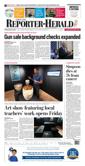 Cover of Loveland Reporter-Herald