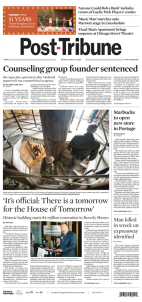 Cover of Post-Tribune