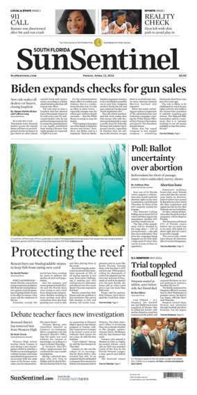 Cover of Sun Sentinel Broward Edition