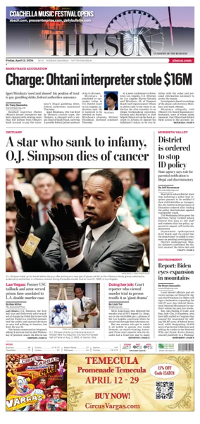 Cover of The Sun (San Bernardino)