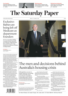 Cover of The Saturday Paper