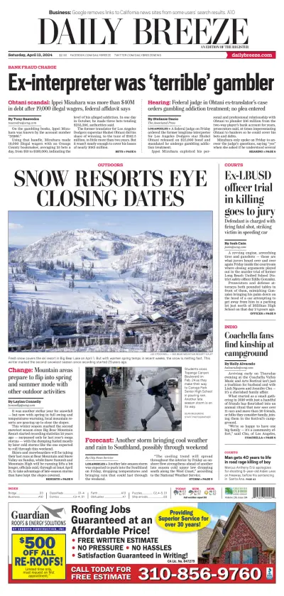 Cover of Daily Breeze (Torrance)