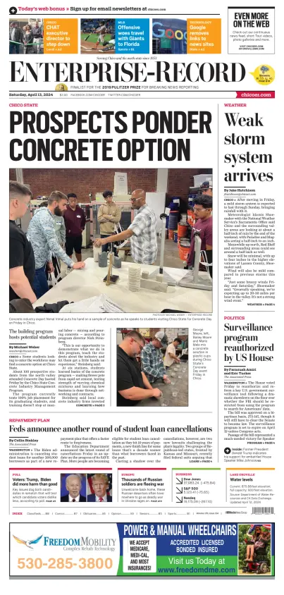 Cover of Enterprise-Record (Chico)