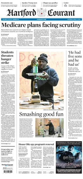 Cover of Hartford Courant